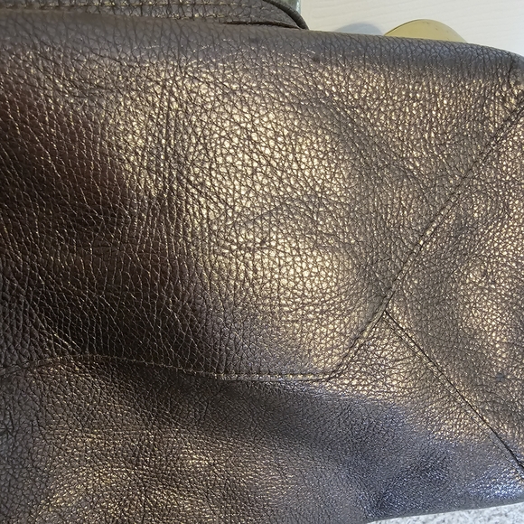 Kurt Geiger Italian Leather Metallic Tote Bag - Picture 8 of 9